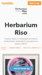Mobile Screenshot of herbarium-riso.com